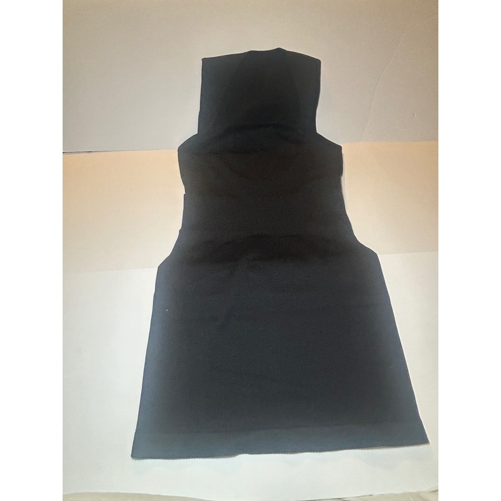 OQQ Women's Black Sleeveless Mock Neck Tank Dress Size M Goth Streetwear